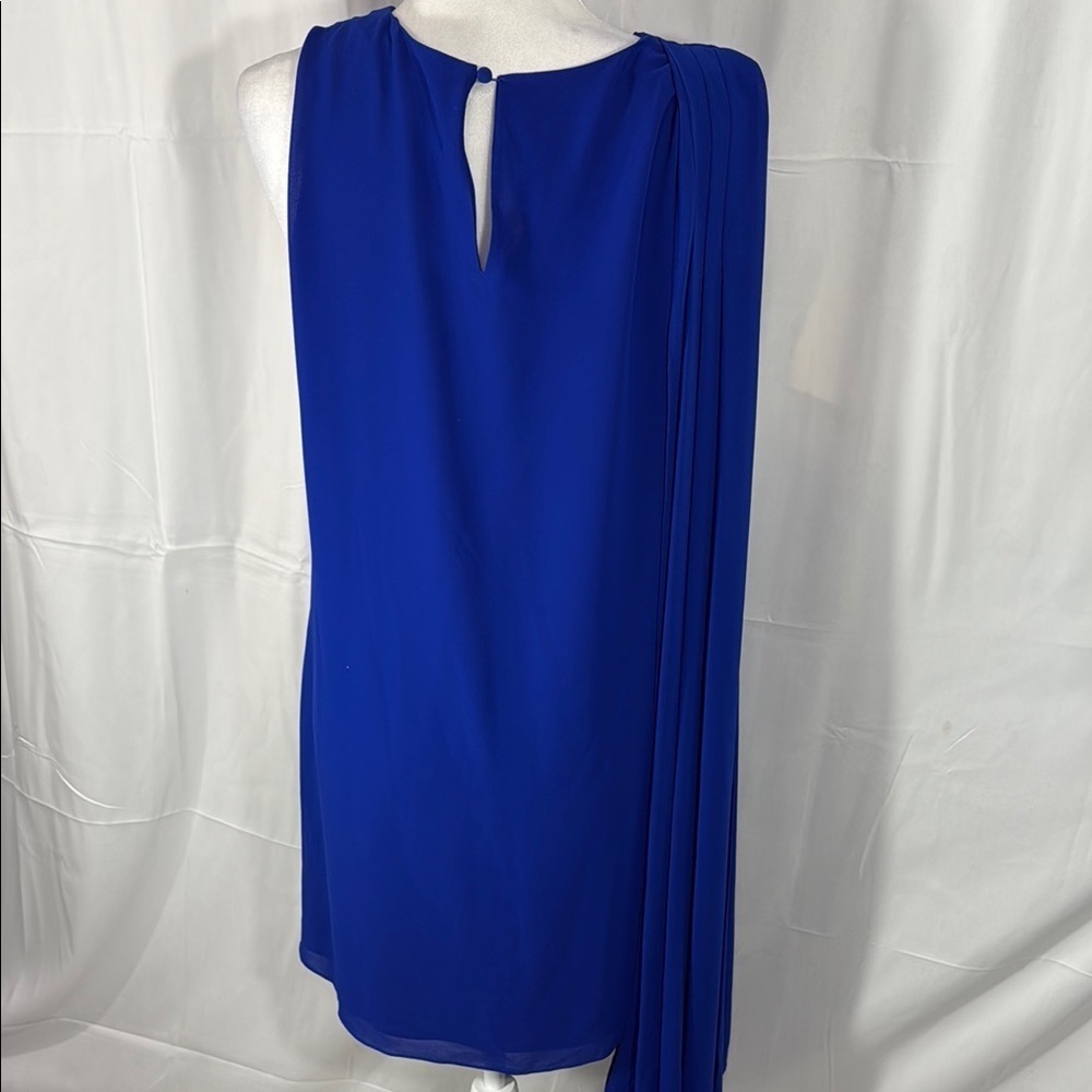 Badgley Mischka Royal Blue Dress Size 12 - Picture 6 of 8